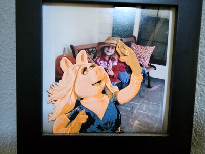 Photopops - Miss Piggy - 3d Printed Art Piece - image1